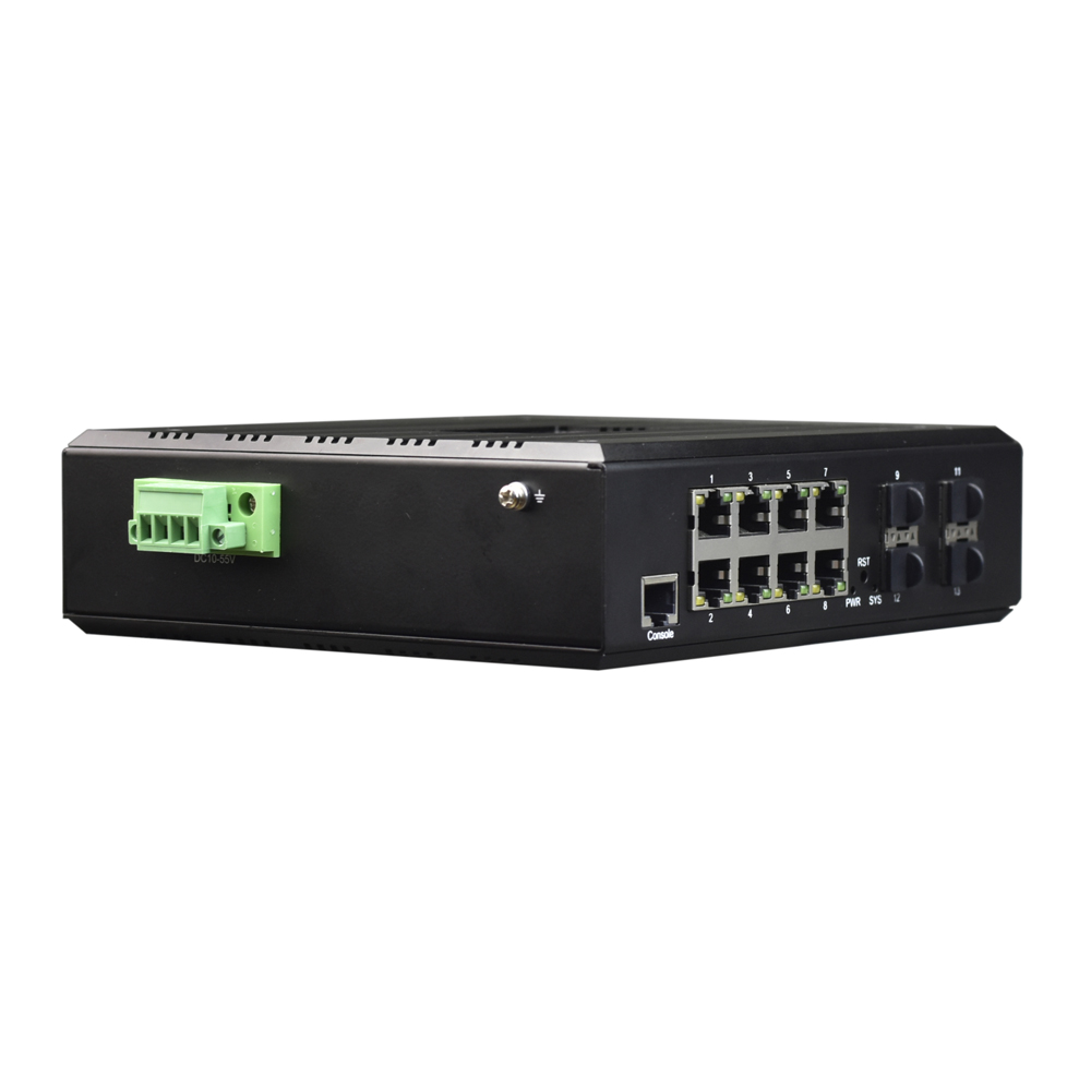Sfp+ 10G Managed Switch 8 Port - L3 verwalteter 8-Port-Gigabit-Ethernet-Industrieschalter mit 4 Ports