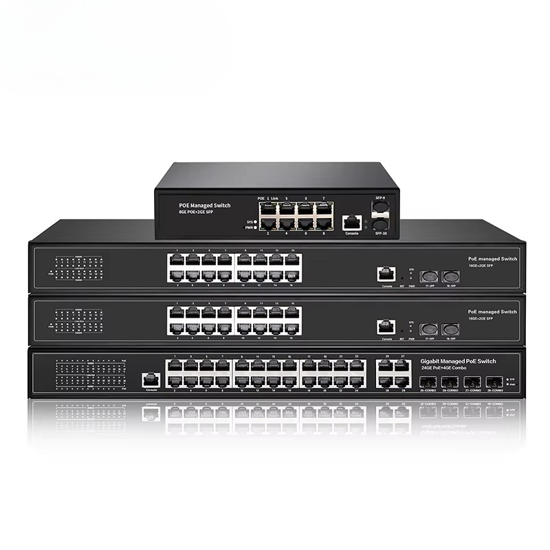 Managed Gigabit Poe Switch 8 Port 802.3At - 8-Port 16 24 48 Port Gigabit