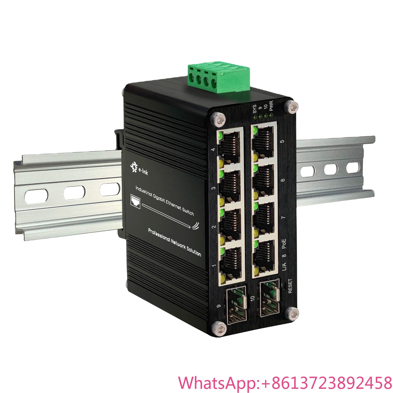 Managed Gigabit Poe Switch 8 Port 802.3At - Verwalteter PoE-Switch, 8 Ports, 10/100/1000T, 802.3at