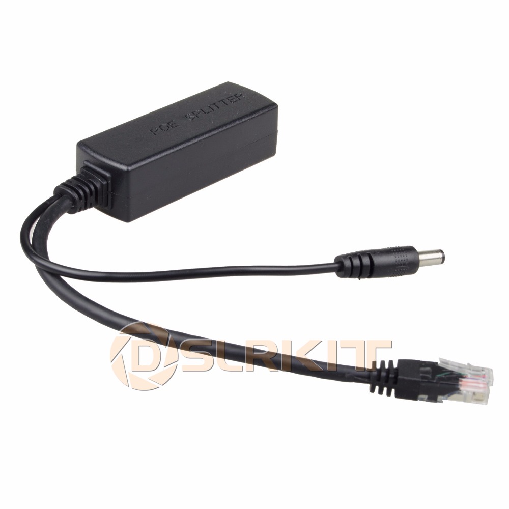 Active Poe Splitter Gigabit 12V 2A - DSLRKIT Gigabit Aktive PoE Splitter Power