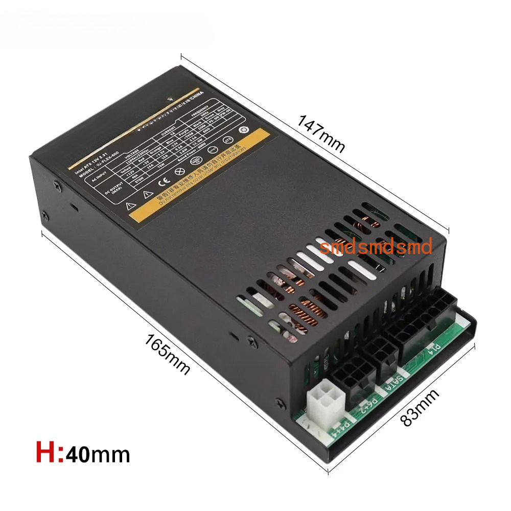 600W Modulares Netzteil Kleine – Atx Power Supply 1U Flex 500W Bewertung und Preis