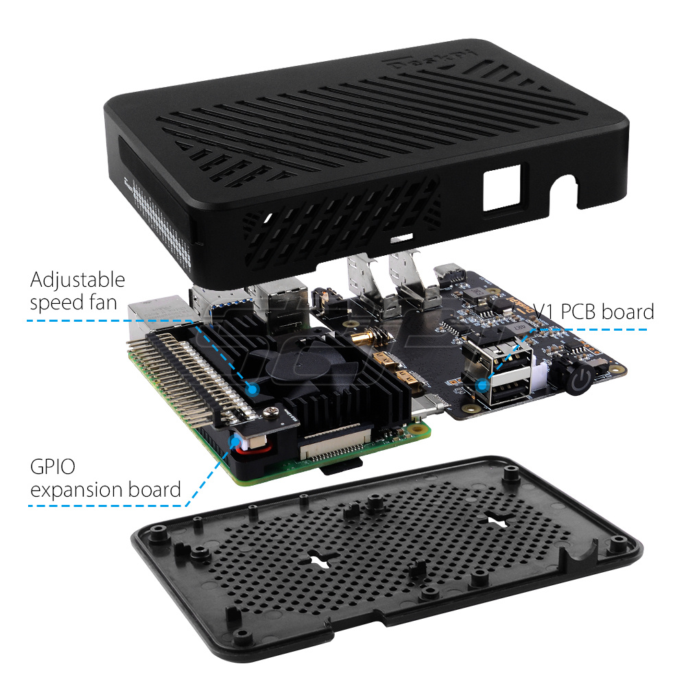 52Pi Raspberry Pi 4 Modell B D – Deskpi Super6C Bewertung und Preis